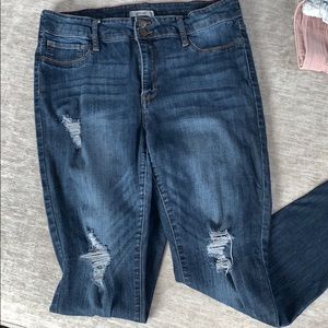 Charlotte Russe Brand Cello Skinny Ripped Jeans